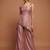 Baby pink asymmetrical palazzo set
