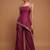 Light plum asymmetrical palazzo set