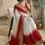 White Color embroidery sequence coding lace Work Georgette Saree