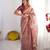 wine rose ready to wear saree with blouse