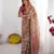 rust brown  ready to wear saree with  blouse