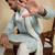 Men blue silk blend solid embroidered straight kurta trouser with dupatta
