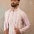 Men lavender silk blend solid embroidered straight kurta trouser with dupatta