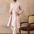 Men lavender silk blend solid embroidered straight kurta trouser with dupatta
