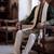 Men olive chanderi silk solid embroidered straight kurta with dupatta
