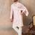 Men lavender silk blend solid embroidered straight kurta with dupatta