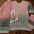 Pink and grey georgette sharara suit - free size 