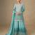 Light blue georgette sharara suit - free size 