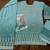 Light blue georgette sharara suit - free size 