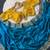 Blue Color Embroidery theard Work Satin Saree
