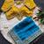 Blue Color Embroidery theard Work Satin Saree