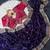 Purple Color Embroidery theard Work Satin Saree
