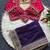Purple Color Embroidery theard Work Satin Saree
