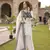 off white embroidered kurta set with salwar & organza dupatta