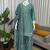 light green crepe suit with dupatta