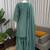 light green crepe suit with dupatta