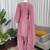 light pink crepe suit with dupatta