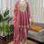 pink dhoti style suit with dupatta