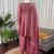pink dhoti style suit with dupatta