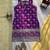 purple jacquard salwar suit with dupatta