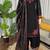 black chanderi salwar suit with dupatta