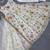white georgette anarkali suit with dupatta