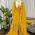 yellow silk blend salwar suit with dupatta