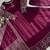 wine georgette anarkali salwar suit with dupatta