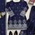 blue silk blend salwar suit with dupatta