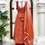orange georgette salwar suit with dupatta