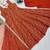 orange georgette salwar suit with dupatta