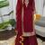 maroon georgette salwar suit with dupatta