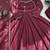 wine silk blend anarkali suit with dupatta