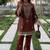 brown rayon kurti bell bottom