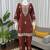 brown rayon kurti bell bottom