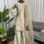 beige georgette salwar suit with dupatta