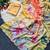 Yellow Color Digital Print And Real Mirror Work Silk Blend Saree