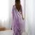 lavender embroidered satin saree