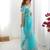 sky_blue embroidered organza saree