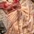 Cream Color Embroidery theard Work Satin Saree