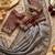 Grey Color Embroidery theard Work Satin Saree