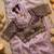 Lavender Color Embroidery theard Work Satin Saree