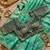 Sea Green Color Embroidery theard Work Satin Saree