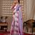 Elegant Lavender Floral Printed Saree for Women