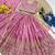 Designer chinon silk embroidered work wedding lehenga for kids