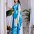 Elegant Blue Floral Printed Saree for Women