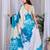 Elegant Blue Floral Printed Saree for Women