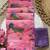 Pink Color printed with khatli work  orgrnza Saree