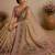 Cream Color digital print and Khatli kut dana work  Silk Blend Saree