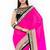 Pure georgette party wear saree in pink with embroidery work